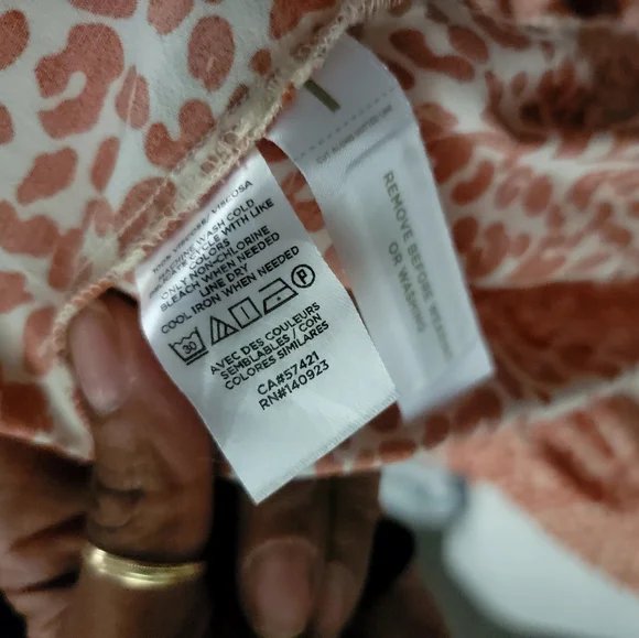 NWT Adorable Loft Women's  Dark Orange multi Longsleeve swing dress sz XXL. - Picture 6 of 10